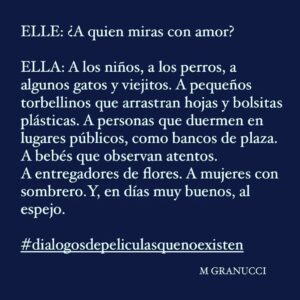Mirella Granucci Instagram - ¿A quién miras con amor? #dialogosdepeliculasquenoexisten