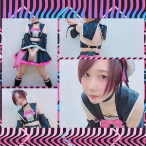 Misako Suzuki Instagram - ボディがら空き系のバンもん！新ライブ衣装🎀

M企画さんのお服が、以前から素敵だなあと思ってました。媚びとか大衆向けとは正反対にあるような、己の中の強過ぎる“かわいい”と“せくしー”を表すようなこだわりを感じていたからでした🎀

ものすごく親身にメンバーにもヒアリングしてもらいながら、めっちゃかわいいお衣装を作ってくださって本当に感謝…何よりM企画さんがチャレンジする気持ちも一緒に持ってくれているような気がしたのが、とても嬉しかったです🎀

私たちに関わってくれる人は、メンバーはもちろんチームの全ての方、スタッフさんやもんスター全員にとっても、“自分にとってのバンもん！”であれたら嬉しいなと思ってます🎀

前回に引き続き文が長い🎀