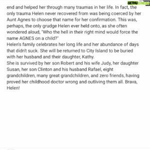 Miss Coco Peru Instagram - An obituary I wrote for my mom.
I thank you all for your support and loving messages.
She was always so moved by the love that you all showed, not only me, but her as well. I'll forever be grateful.