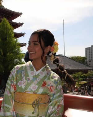 Missy Fierro Instagram - only Mulan warned me that you can’t breathe in a kimono 👘
