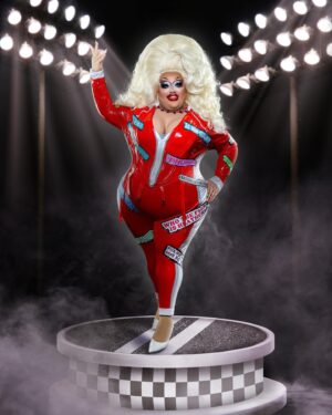 Mistress Isabelle Brooks Instagram - 🏁 Category is Start Your Engines! 🚘

One of the most important factors of my drag is Legacy. This runway meant the world to me; this is for all my big boned queens who have stepped foot on that stage and represented for The Big Girls! My heart goes out to y’all. 🍔💖

📸: @closeyoureyesphoto x @bumblebee_ft 
🏎: @yahairadehilldesigns 

#Drag #Dragrace #Rupaulsdragrace #DragRace15