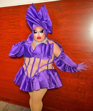 Mistress Isabelle Brooks Instagram - Patrick Starrr after drinking the McDonald’s Grimace Shake 💜: 

#drag #makeup #dragqueen #RPDR #dragrace