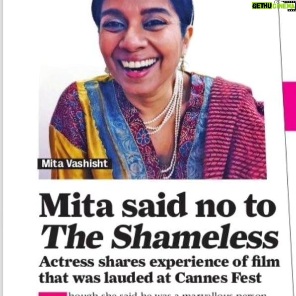Mita Vashisht - 212 Likes - Don't you just love how destiny plays it all out...the best you can do is be playing the game with your honesty at the core of your heart...I say 'no' give my reason, he says 'yes you must, we'll work it.out'... I do the film, a year later I am at CANNES ...upar wala hee hai sab kuch
