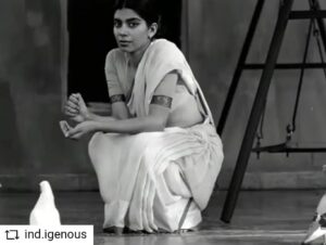 Mita Vashisht Instagram - #REPOST @ind.igenous with @get__repost__app  Stumbled across this on YouTube today.
Mita Vasisht in her debut film, Vaar Vaar Vaari (1987)
.
Kumar Shahani was invited to direct the diploma film of Nandini Bedi, then an editing student at FTII. Vaar Vaar Vaari is a brilliant Shahani-esque exploration of the machine-nature dichotomy and the female desire, through the lens of the mythical. There's the lover in its various forms, a caged black swan, the sea, the sakhi, music. And it is exquisitely shot.
.
@mitavasisht
#kumarshahani #ftii #diplomafilm #indiancinema #avantgarde #indianparallelcinema #ftiipune #filmschool #repostandroid #repostw10