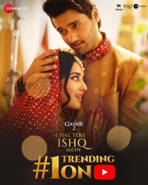 Mithoon Sharma Instagram - The song that has touched your hearts is now TRENDING at #1 on YouTube 🎶
#ChalTereIshqMein ❤️

#Gadar2 in cinemas near you. 🎞️

@zeestudiosofficial @gadarmovie_official @iamsunnydeol @ameeshapatel9 @iutkarsharma @anilsharma_dir @anilsharmaprod @shaktimaan6963 @neetimohan18 @vishalmishraofficial @quadri.sayeed @shehnazakhtarofficial @officialsahilakhtar @shabinakhanofficial @simratkaur_16 @manishwadhwa.in @hellomontysharma @mrgravitas  @zee5 @zeecinema @zee5global