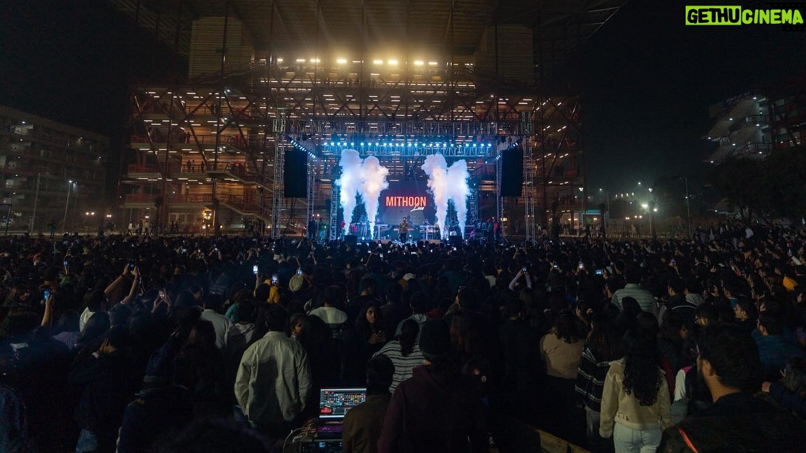 Mithoon Sharma - 12.3K Likes - Had a blast celebrating my music at the #opjindaluniversity campus grounds last evening with @mohammedirfanali @abhisheknailwal @bhoomitrivediofficial @ericpillai and my amazing band.
Big thank you to all who came and sang every song with us.
@voyager_i @godswill.i.am @eli.rodstick @guitar21tushar @anugrah4music @rinkurajput5868
pics by @enoch.rodrigues