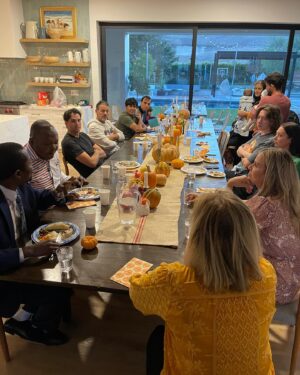 Mitt Romney Instagram - Inspired by our children: Craig and Mary treated refugees from Afghanistan, Syria and the DR Congo to their first Thanksgiving dinner. How thankful we are for America and for our wonderful children.