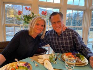 Mitt Romney Instagram - We unexpectedly had all 5 of our sons and their families come to dinner. What began as a meal for 10 became a meal for 30 of us. Only 7 of our family missing. Peeled more potatoes, boiled more carrots and broccoli, stretched the pot roasts, and set up 3 folding tables and 18 folding chairs!
