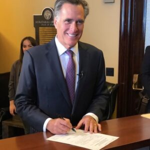 Mitt Romney Instagram - Today, I visited the office of LG @SpencerJCox to officially file for the US Senate race. In the month since I announced my candidacy, I’ve driven nearly 4,000 miles to meet with Utahns in 20 counties. Hope I’ll get the chance to meet you soon and earn your vote.