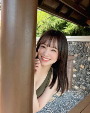 Mizuta Shiori Instagram - 今年初水着😊💚
⠀
⠀
⠀

#NMB48#idol#水着#グラビア#オフショット#タイ#サムイ島