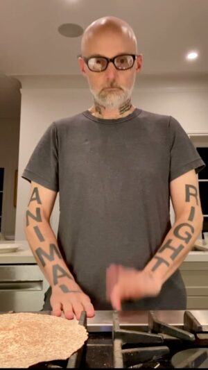 Moby Instagram - Flipping a tortilla and kitchen percussion is not ridiculous. Ok, sorry. It is.