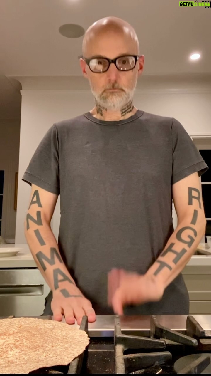 Moby - 54.1K Likes - Flipping a tortilla and kitchen percussion is not ridiculous. Ok, sorry. It is.
