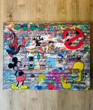 Mocomichi Hayami Instagram - 🎨描きました　5作のうちの第1作

#art
#teenagemutantninjaturtles 
#donaldduck 
#ghostbusters 
#transformers 
#spiderman 
#marvel
#felixthecat 
#flintstones 
#bugsbunny 
#woodywoodpecker 
#tomandjerry 
#popeye 
#cartoon
#smarf
#batman 
#dc
#garfield 
#roadrunner 
#mickeymouse 
#beavisandbutthead 
#snoopy 
#pinkpanther 
#simpsons 
#wackyraces
#disney