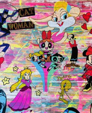 Mocomichi Hayami Instagram - 2作目　　

#art
#wonderwoman 
#marge
#jessicarabbit 
#catwoman 
#harleyquinn 
#princesspeach 
#powerpuffgirls 
#jasmine
#thejetsons
#tweety
#oliveoyl
#minniemouse 
#lolabunny
#wackyraces
#velma
#deedee
#bettyboop
#marvel
#dc
#nintendo
#cartoonnetwork 
#disney