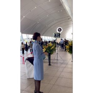 Moe Yuki Instagram - 本日22時より、新空港占拠 1話の放送です✈️

スリル、迫力、スケールの大きさに、
引き込まれること間違い無いと思います☺️

皆さんの感想も、お聞かせくださいねᵕ̈*

それでは、22時に👋

かながわ新空港　CA 美月より