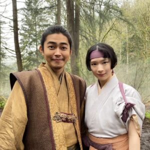 Moeka Hoshi Instagram - My character's name, Fuji(藤) means wisteria in Japanese.☺️ You might imagine Mt.Fuji(富士), but the character is different! Her name means the flower one~.
I really like her name.

So Carlos(@thecarlosrosario )basically chose the kimonos and the cloth which have some wisteria patterns or pale blue and purple tone.
Beautiful and amazing. 
Please pay attention to that!✨
注目してみてください！

And my hair accessories like ribbons are basically purple too😍
#shōgun