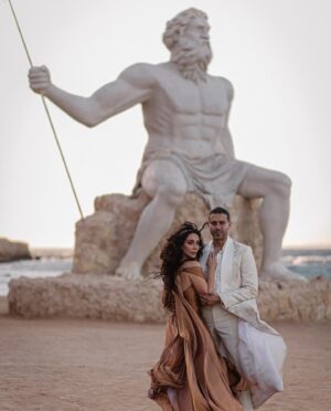 Mohamed Faraag Instagram - Our dream came true 🤍🧡

A huge thank you to everyone who was part of our special day ♥️

شكر كبير اوى من القلب لكل الناس اللى ساعدتنا عشان اللحظة دى تتحقق 🙏😘

Bride
  Image consultant @amaltayssir 
  Dress @marmarhalim 
  Makeup @kuchumova_selya 
  Hair @malaksamy_1 @alsagheersalons 

Groom
  Stylist @bypoucyelshahawy 
  Suit @ahmedfouad_official @mr.tuxedos 

PR @daccomms 
Photography @selia_photography 
Videography @xfilmmaker 
Travel partner @travistaegypt 
Venue @albatros.citadel.entertainment 
Wedding planner @decarmamf