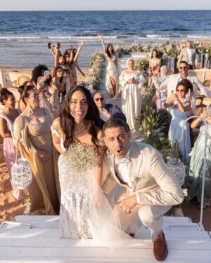 Mohamed Faraag Instagram - 6.5.22 ♥️

Mr. & Mrs. Farrag

Bride 
  Image consultant @amaltayssir 
  Dress @jatoncouture via 
  @esposagroup 
  @esposaprive 
  Headpiece @esposagroup 
  @esposaprive 
  Shoes @miumiu 
  Jewelery @jawharaeg 
  Makeup @kuchumova_selya 
  Hair @ahmed__mounir 
  @alamode.salon 

Groom 
  Stylist @bypoucyelshahawy 
  Suit @ahmedfouad_official 
  @mr.tuxedos 

PR @daccomms 
Photography @selia_photography 
Videography @xfilmmaker 
Beauty/Hair partner @alsagheersalons 
Travel partner @travistaegypt 
Venue @albatros.citadel.entertainment 
Wedding planner @decarmamf