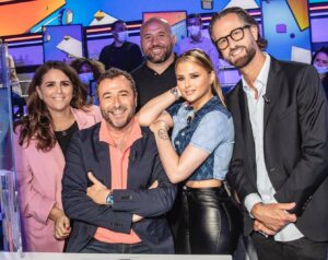 Mokhtar Guetari Instagram - En équipe .... @valerie.benaim @kellyvedovelli @nicolas_pernikoff @bernardmontiel @tpmptv #KiffMonTaff 
📸----> @jack_tribeca