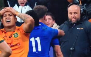 Mokhtar Guetari Instagram - Face à face avec @francerugby 

@damianpenaud @jumarchand_
@ntamackromain @cyril_b
@antoinedupont9 @gaelfickou
@sipili_falatea @danypriso @macsekou
@laurent_labit_

#RugbyFamily #fraaus #stadedefrance #allezlesbleus #security #chef #victoire