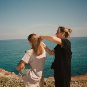 Molly Manning Walker Instagram - Our legend @mia_mbruce is up for a bafta rising star award. It’s a public vote, if you feel like voting there’s a link in my bio. Look how much she loves animals and coming to work on her day off. She’s a human mic and also loves cold water swimming.