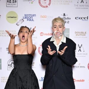 Molly Manning Walker Instagram - Breakthrough filmmaker & breakthrough performance at the London critics circle film awards ✨ thank you 🙏 

@rosefordestudio @wooyoungmi @lucyburt1