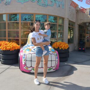Monica Ruiz Instagram - I swear Mikey likes it. Just trying to be cool. @disneyland