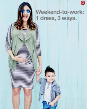 Monica Ruiz Instagram - Little flashback of Mikey and Miles working with me (and being quiet) for those 10 peaceful months 😴 #target #maternityfashion #pinterest #theyrewild #keepmeyoung #babylove