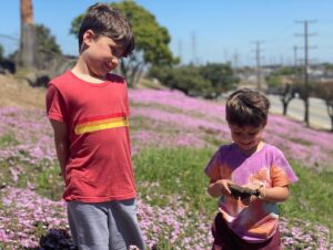 Monica Ruiz Instagram - So grateful these munchkins made me a mom. They let me pull the car over and take a picture of them when we see a flower field like my mom did to us as kids. Hopefully they allow it for years to come even if the eye rolls are permanent by then #happymothersday