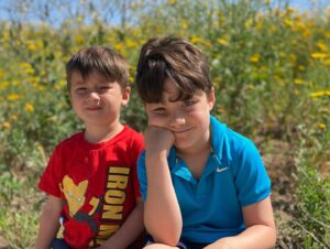 Monica Ruiz Instagram - So grateful these munchkins made me a mom. They let me pull the car over and take a picture of them when we see a flower field like my mom did to us as kids. Hopefully they allow it for years to come even if the eye rolls are permanent by then #happymothersday