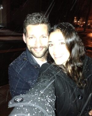 Monica Ruiz Instagram - I miss the days of a cell phone camera so bad that your face looked like it was filtered 175 times. Happy Valentine’s Day to @chris.watermanshb who finally bought me an iPhone and put an end to it. #NoNose #Flawless #blackberry #simplertimes