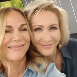 Monika Krzywkowska Instagram - Taki poranek...Przcudna Małgosia Ohme, trochę denerwowałam i niepotrzebnie...Przemili prowadzący
#dzieńdobrytvn #39ipoltygodnia