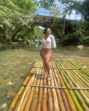 Monique A. Green Instagram - Pon de river 🎋🌾

#jamaica #rafting