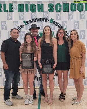 Montana De La Rosa Instagram - Honored to be inducted into the Azle Athletic Hall of Fame today. I was inducted twice, once as an individual and another with my 2013 high school wrestling team. 💚 #azlehornets