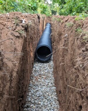 Monty Don Instagram - Next installment in the thrilling adventure of the new drain to take away some of winter rain