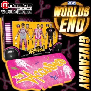 Monty Sopp Instagram - 🤯 AEW WORLDS END GIVEAWAY! 🤯

Enter our #AEWWorldsEnd Giveaway Contest! Prize is the upcoming The Acclaimed @AEW Ringside Exclusive 3-Pack! Featuring Anthony Bowens, Max Caster & Billy Gunn! ✂️

To enter:
- Must be following @ringsidec 
- Like THIS post
- Share THIS post to your story
- Comment below letting us know your FAVORITE @AEWbyJazwares figure of 2023 

Winners will be selected at random out of everyone who entered and followed the rules. Winners to be announced next week in our stories!
🏆 EDITED: CONGRATS @joeyrocknroll 🏆

***YOU WILL ONLY EVER BE CONTACTED BY THIS ACCOUNT***
If any other account poses to be us and asks you for any information please report and block them! We will never ask you for payment information or to click any links!

#RingsideCollectibles #WrestlingFigures #AllEliteWrestling #Jazwares #AEWRampage #AEWDynamite #AEWCollision #AEW #TheAcclaimed #RingsideExclusive #AnthonyBowens #MaxCaster #BillyGunn