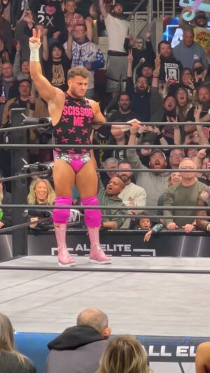 Monty Sopp Instagram - AEW World Champion & ROH World Tag Team Champion @the_mjf scissoring with AEW World Trios Champions The Acclaimed & Daddy Ass @realbillygunn! #AEWDynamite