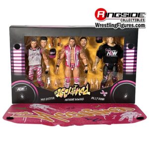 Monty Sopp Instagram - The packaging for the @AEWbyJazwares Acclaimed 3-Pack Ringside Exclusive is 🤯✌️✂️🎵

Packaged in a specialty display window box, this set features the current AEW World Trios champions: Max Caster, Anthony Bowens & Billy Gunn!

Pre-Order now at Ringsid.ec/AcclaimedRSCExclusive

#RingsideCollectibles #WrestlingFigures #AllEliteWrestling #AEW #Jazwares #TheAcclaimed #Acclaimed #MaxCaster #AnthonyBowens #BillyGunn