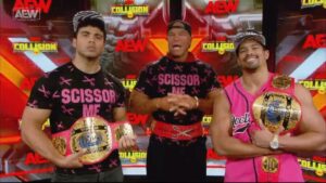 Monty Sopp Instagram - Next Saturday on #AEWCollision on TNT, the #AEW World Trios Champions #TheAcclaimed and #DaddyAss will celebrate National 69 Day!

Nice.

Watch #AEWCollision LIVE on TNT!

@bestwrestleralive | @bowens_official | @realbillygunn
