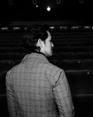 Morgan Oey Instagram - In custom-made Boy Ariyandhi (grey checks drapped collar jacket with matching pantalon) for Srimulat Gala premiere. Crafted by @boy_ariyandhi shot by @armanfebryan