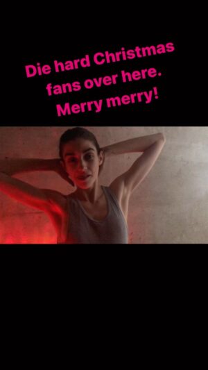 Morgan Taylor Campbell Instagram - Enjoy your e-card ya filthy animals.  #diehard #merrychristmas