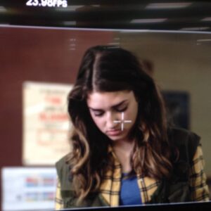 Morgan Taylor Campbell Instagram - 👧🔫 Target found eh gents? #sadieslastdaysonearth @michael_seater @pbrancs