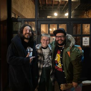 Morgan Turner Instagram - trekking 3 hrs to see the two horn honkiest boys do their trash dumb podcast live? now THAS new YORK 🤌

mike and steve are two of the kindest dudes i’ve ever had the pleasure of meeting, and dynamic banter live was an absolute blast! (last pic is me and rob drinking dr pepper at 2 am when we finally made it back to philly lol) 

📸: @robb_dukes 

#dynamicbanter #dynamicbanterlivenyc #comedy #thebellhouse