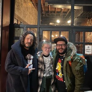 Morgan Turner Instagram - trekking 3 hrs to see the two horn honkiest boys do their trash dumb podcast live? now THAS new YORK 🤌

mike and steve are two of the kindest dudes i’ve ever had the pleasure of meeting, and dynamic banter live was an absolute blast! (last pic is me and rob drinking dr pepper at 2 am when we finally made it back to philly lol) 

📸: @robb_dukes 

#dynamicbanter #dynamicbanterlivenyc #comedy #thebellhouse
