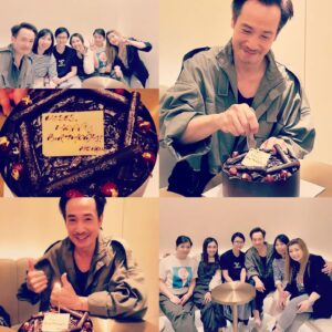 Moses Chan Instagram - 很高興能夠和一班老朋友聚會 🥰❤️🙏 亦十分感謝他們特別為我安排的補祝'生日蛋糕'!! 💕🎁