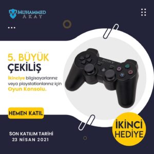 Muhammed Akay Instagram - 🎙️Merhabalar 😊 5.Büyük Çekilişimizi yapıyoruz. 📢 Çekilişimiz 23 Nisan 2021 Cuma günü saat 21:00'de CANLI YAYINLA sonuçlanacaktır. 

📝 Katılım Şartları;

1- (@makayweb) hesabımı takip edip bu gönderiyi beğenmek ve kaydetmek.

2- Gönderinin altına yorum yapıp en az 3 arkadaşınızı etiketlemek.
(Ne kadar çok arkadaşınızı etiketlerseniz şansınız o kadar artar.😊) Bu kadar 👍

Herkese bol şans🌹 

🔗 Ayrıca bu tarz çekilişlerin devamlı yapılmasını istiyorsanız sayfamızı paylaşmayı unutmayın. 🤗

#cekilis #çekiliş #cekilisvar #çekilişvar ##hediye #gamingklavye #iphonecekilis #kulaklik #fırsat #istanbul #ankara #izmir #ödül #odul #cekiliszamani #cekilisvakti #çekilişvakti #cekilissonucu