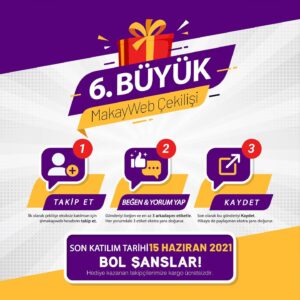 Muhammed Akay Instagram - 🎙️Merhabalar 😊 6.Büyük Çekilişimizi yapıyoruz. 

📢 Çekilişimiz 15 Haziran 2021 Cumartesi günü saat 21:00'de CANLI YAYINLA sonuçlanacaktır. 

📝 Katılım Şartları;

1- (@makayweb) hesabımı takip edip bu gönderiyi beğenmek ve kaydetmek.

2- Gönderinin altına yorum yapıp en az 3 arkadaşınızı etiketlemek.
(Ne kadar çok arkadaşınızı etiketlerseniz şansınız o kadar artar.😊) Bu kadar 👍

Herkese bol şans🌹 

🔗 Ayrıca bu tarz çekilişlerin devamlı yapılmasını istiyorsanız sayfamızı paylaşmayı unutmayın. 🤗

#cekilis #çekiliş #cekilisvar #çekilişvar ##hediye #gamingklavye #iphonecekilis #kulaklik #fırsat #istanbul #ankara #izmir #ödül #odul #cekiliszamani #cekilisvakti #çekilişvakti #cekilissonucu