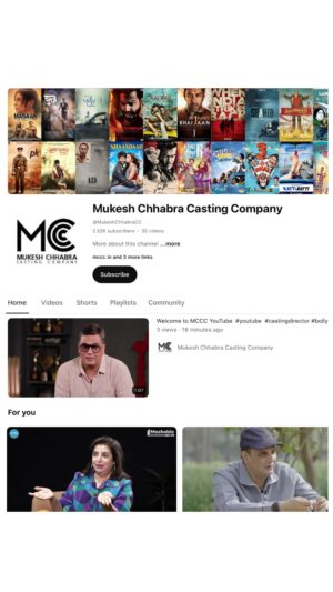 Mukesh Chhabra Instagram - 🌟 Exciting news! 🌟 

We’re thrilled to announce the launch of our brand new YouTube channel! 
Like👍🏼, share🗣️, and subscribe🖱️to join us for behind-the-scenes glimpses, audition tips, and exclusive content straight from the heart of MCCC. 
Stay tuned for an inside look into the world of casting with us!

Head over to Link in Bio to Subscribe!!!

#MCCCYouTube #CastingMagic”