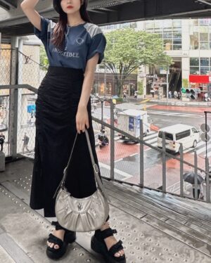 Murase Sae Instagram - #dailylook 今年は梅雨無いのかな☔️降ったり止んだりね！日中は、暑さ大丈夫でしたか...??🫠☀️気温差もあるから体調気をつけてくださいね💦😴