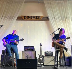 Myles Kennedy Instagram - Thank you @briansguitars for hosting the @prsguitars clinic Paul Smith and I did this weekend. Great time jamming and meeting everyone who attended. 
#prsguitars